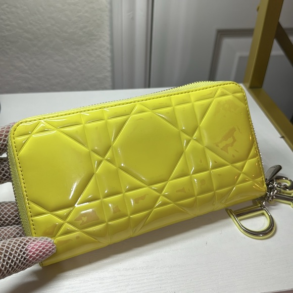 Authentic Cristian Dior Yellow Wallet - Picture 17 of 17